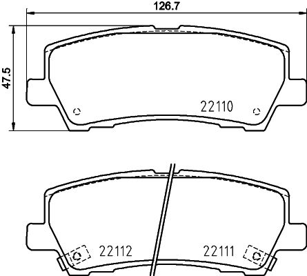 HELLA PAGID 8DB 355 036-441 Brake Pad Set, disc brake