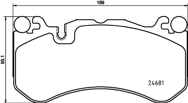 HELLA PAGID 8DB 355 036-461 Brake Pad Set, disc brake