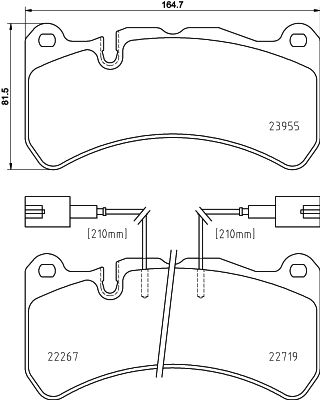 HELLA PAGID 8DB 355 036-481 Brake Pad Set, disc brake