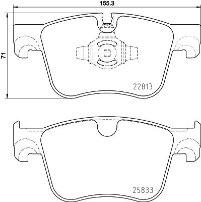 Brake Pad Set, disc brake HELLA PAGID 8DB 355 036-491