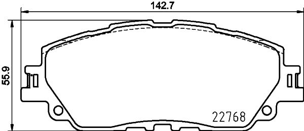 HELLA PAGID 8DB 355 036-511 Brake Pad Set, disc brake