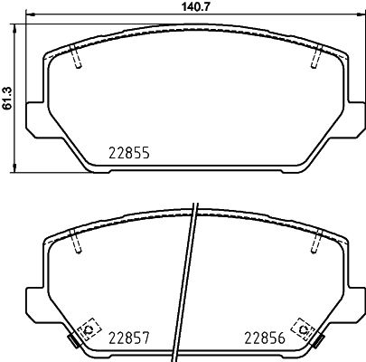 HELLA PAGID 8DB 355 037-701 Brake Pad Set, disc brake