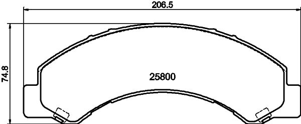 HELLA PAGID 8DB 355 037-711 Brake Pad Set, disc brake