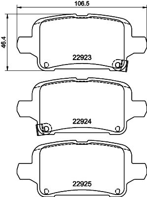 HELLA PAGID 8DB 355 037-721 Brake Pad Set, disc brake