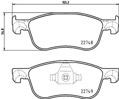Brake Pad Set, disc brake HELLA PAGID 8DB 355 037-741