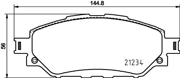 HELLA PAGID 8DB 355 037-801 Brake Pad Set, disc brake