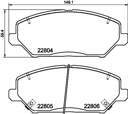 HELLA PAGID 8DB 355 037-881 Brake Pad Set, disc brake