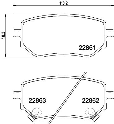 Brake Pad Set, disc brake HELLA PAGID 8DB 355 037-951
