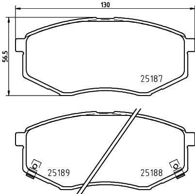 HELLA PAGID 8DB 355 037-981 Brake Pad Set, disc brake