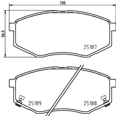 Brake Pad Set, disc brake HELLA PAGID 8DB 355 037-981