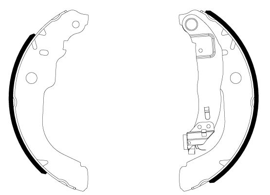 HELLA PAGID 8DB 355 038-001 Brake Shoe Set