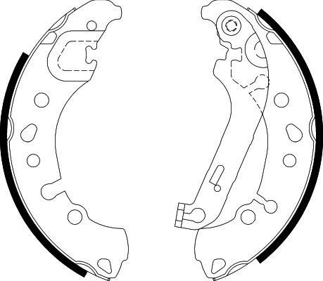 HELLA PAGID 8DB 355 038-011 Brake Shoe Set
