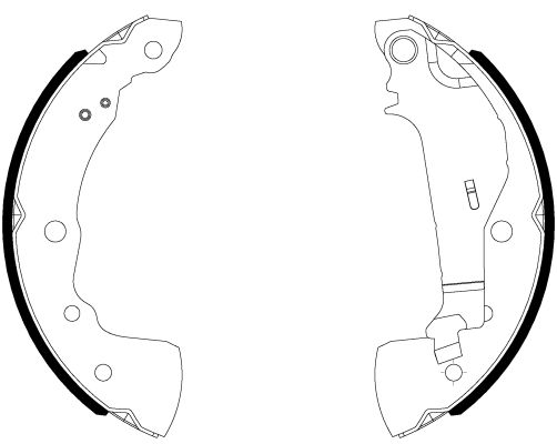 HELLA PAGID 8DB 355 038-021 Brake Shoe Set