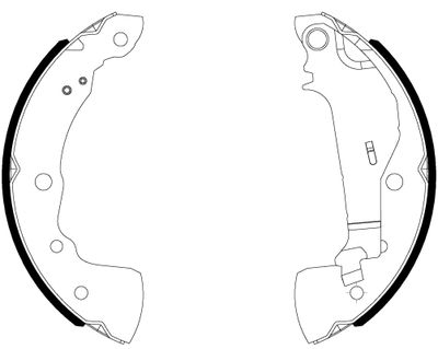 Brake Shoe Set HELLA PAGID 8DB 355 038-021