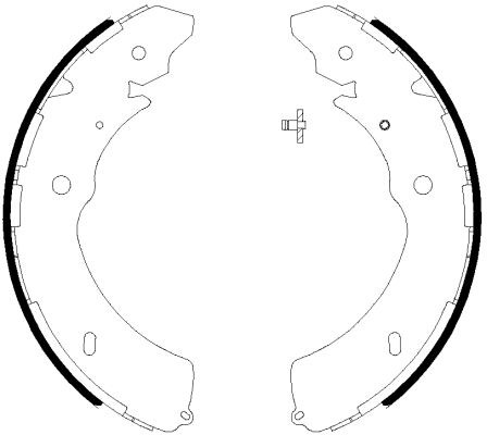HELLA PAGID 8DB 355 038-031 Brake Shoe Set