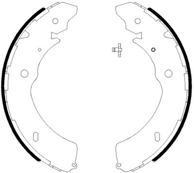 Brake Shoe Set HELLA PAGID 8DB 355 038-031