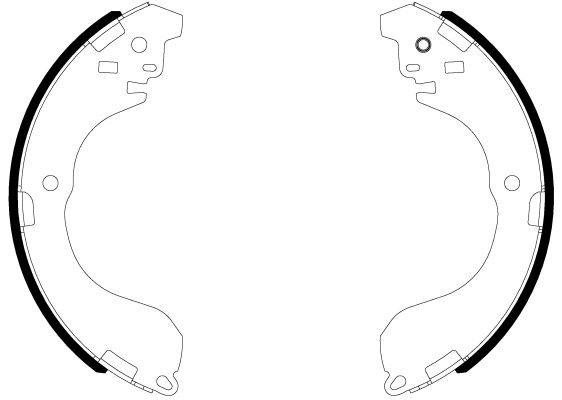 HELLA PAGID 8DB 355 038-041 Brake Shoe Set