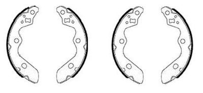 Brake Shoe Set HELLA PAGID 8DB 355 038-081