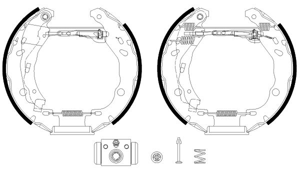 HELLA PAGID 8DB 355 038-121 Brake Shoe Set