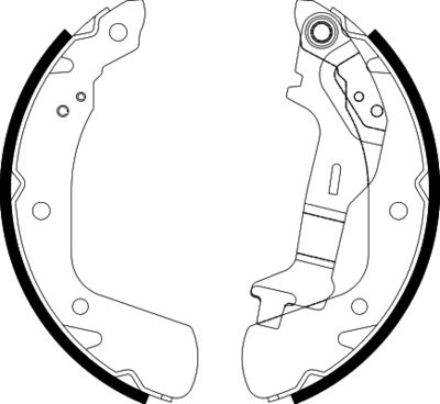 Brake Shoe Set HELLA PAGID 8DB 355 038-141