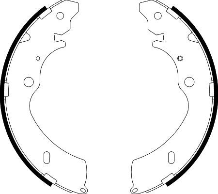 HELLA PAGID 8DB 355 038-151 Brake Shoe Set