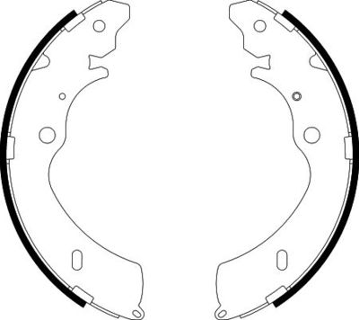 Brake Shoe Set HELLA PAGID 8DB 355 038-151