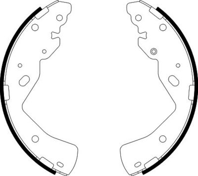 Brake Shoe Set HELLA PAGID 8DB 355 038-211