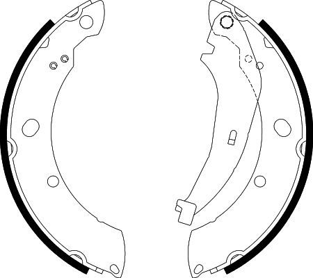HELLA PAGID 8DB 355 038-221 Brake Shoe Set