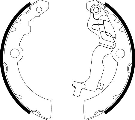 HELLA PAGID 8DB 355 038-231 Brake Shoe Set