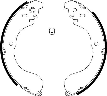 HELLA PAGID 8DB 355 038-241 Brake Shoe Set
