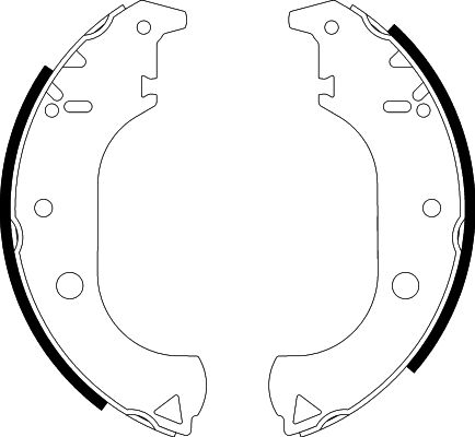 HELLA PAGID 8DB 355 038-261 Brake Shoe Set