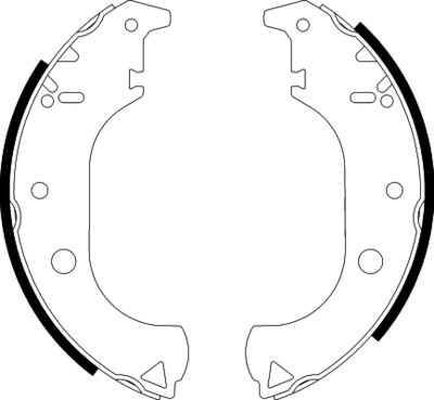 Brake Shoe Set HELLA PAGID 8DB 355 038-261
