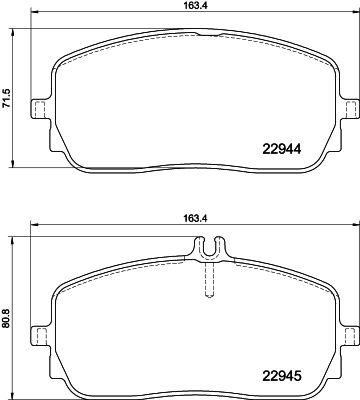 HELLA PAGID 8DB 355 039-011 Brake Pad Set, disc brake