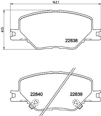HELLA PAGID 8DB 355 039-061 Brake Pad Set, disc brake