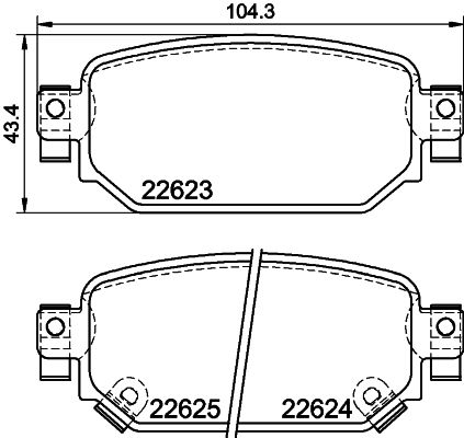 HELLA PAGID 8DB 355 039-141 Brake Pad Set, disc brake