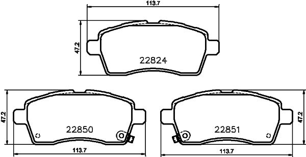 HELLA PAGID 8DB 355 039-171 Brake Pad Set, disc brake
