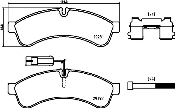 HELLA PAGID 8DB 355 039-261 Brake Pad Set, disc brake