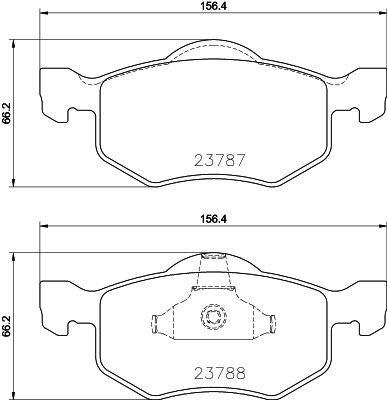Brake Pad Set, disc brake HELLA PAGID 8DB 355 039-271