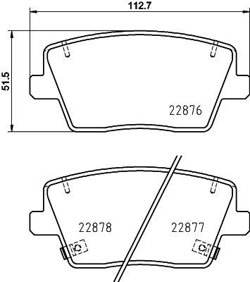 Brake Pad Set, disc brake HELLA PAGID 8DB 355 039-431