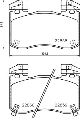 HELLA PAGID 8DB 355 039-451 Brake Pad Set, disc brake