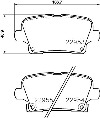HELLA PAGID 8DB 355 039-501 Brake Pad Set, disc brake