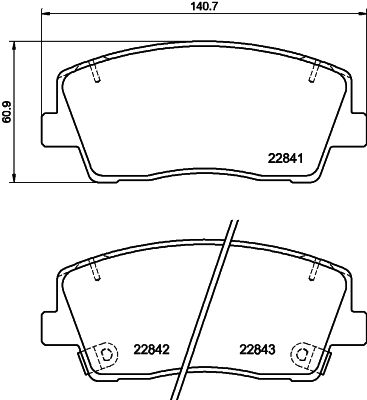 Brake Pad Set, disc brake HELLA PAGID 8DB 355 039-921