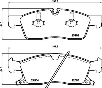 Brake Pad Set, disc brake HELLA PAGID 8DB 355 039-961