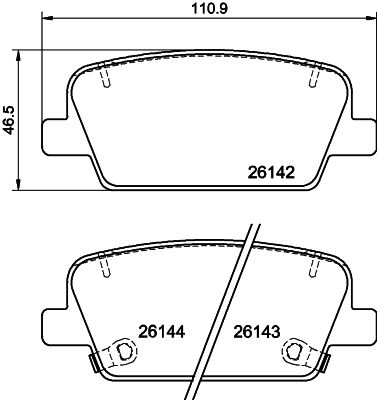 HELLA PAGID 8DB 355 040-081 Brake Pad Set, disc brake