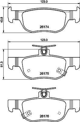 HELLA PAGID 8DB 355 040-101 Brake Pad Set, disc brake