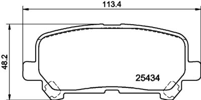 Brake Pad Set, disc brake HELLA PAGID 8DB 355 040-131