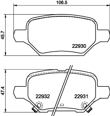 HELLA PAGID 8DB 355 040-181 Brake Pad Set, disc brake