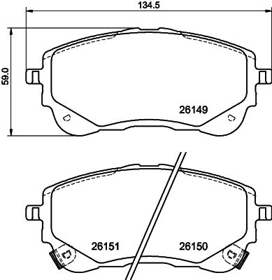 HELLA PAGID 8DB 355 040-191 Brake Pad Set, disc brake