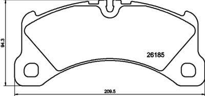 Brake Pad Set, disc brake HELLA PAGID 8DB 355 040-201