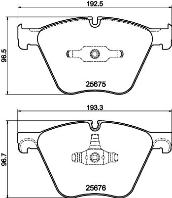 Brake Pad Set, disc brake HELLA PAGID 8DB 355 040-371